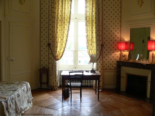 Empire room of the château de Beaujeu