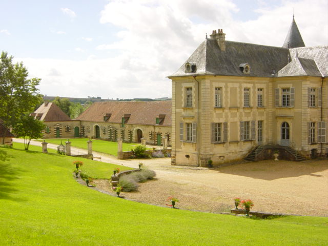 Vue sur la cour intérieure du château