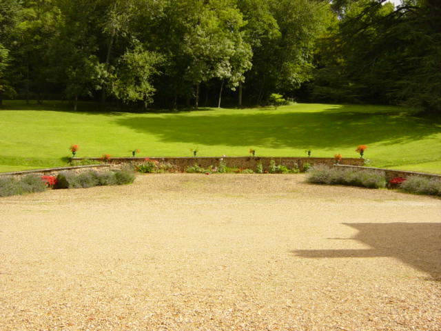 Vue sur la cour intérieure du château