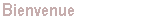 Bienvenue
